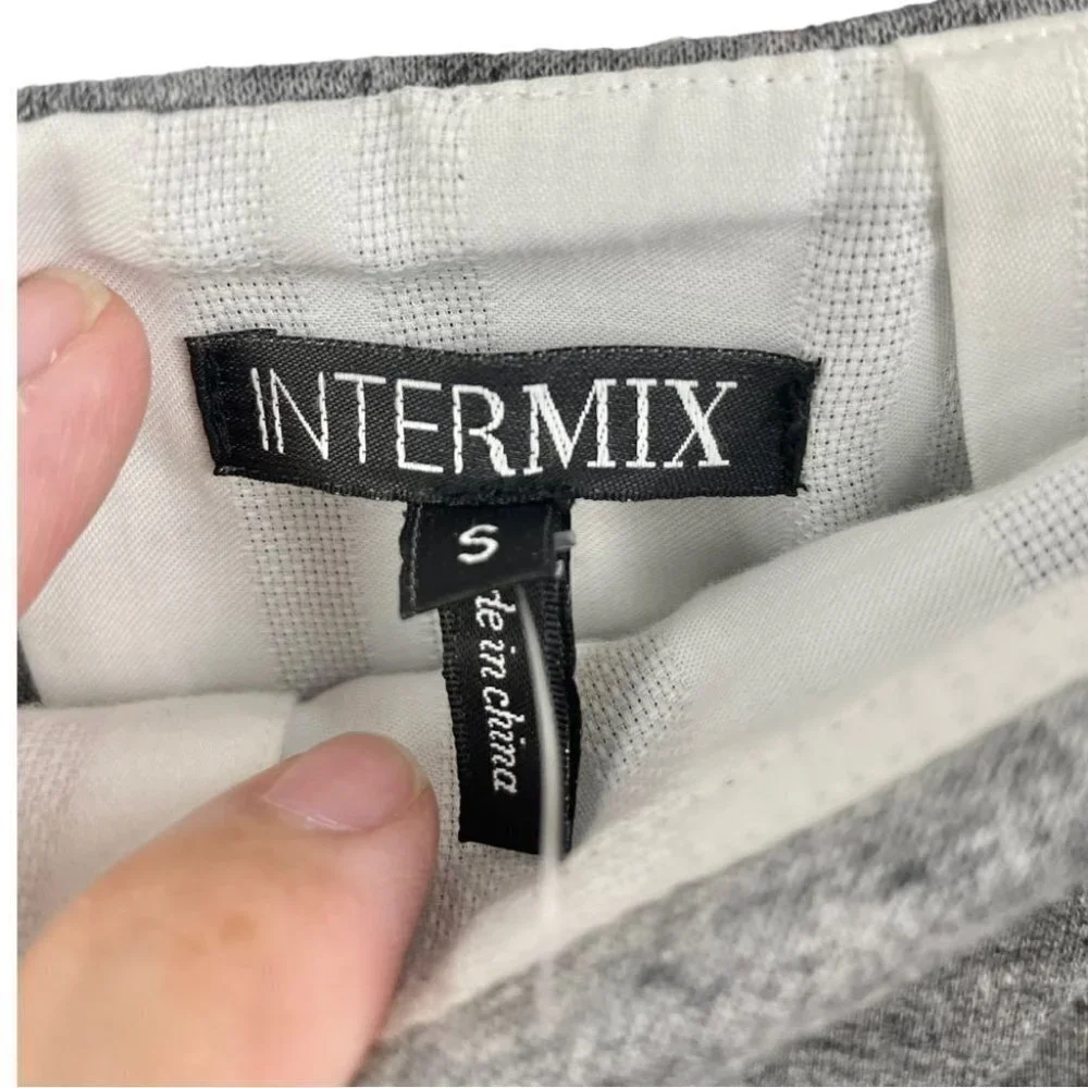 ** NEW Intermix Emilia Grey Shirt Detail Mini Skirt Size S - Picture 4 of 7